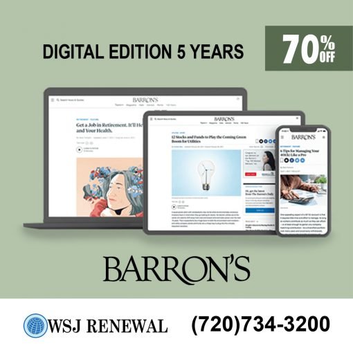 Barron's Subscription for Five Years with a 70% Discount