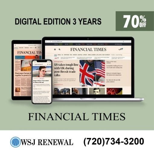 Financial Times Newspaper Subscription 3-Year for only $89