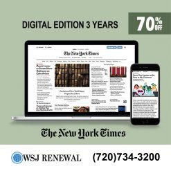 New York Times Digital Subscription for 3 Years with a 70% Off