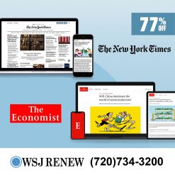 The NY Times and The Economist Subscription for 3 Years