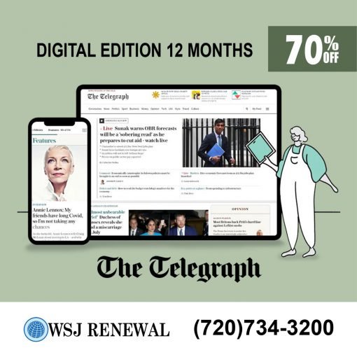 The Telegraph News Digital Subscription 12-Month for only $55