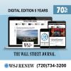 Wall Street Journal Digital Subscription for 5 Years at 70% Off