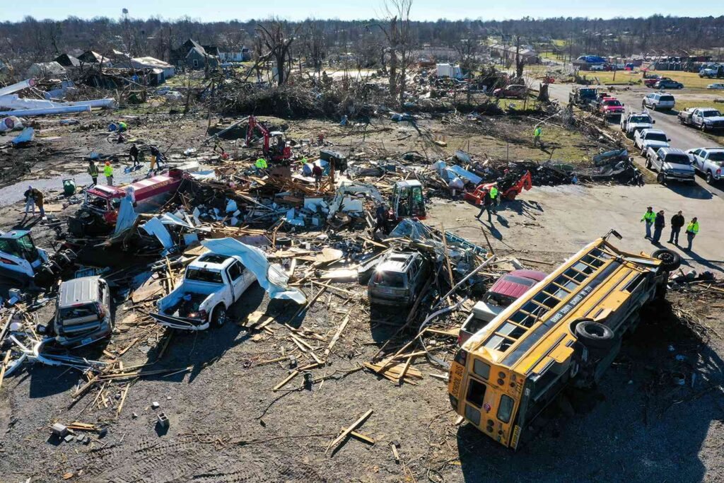 Tornado damage in Georgia and Alabama