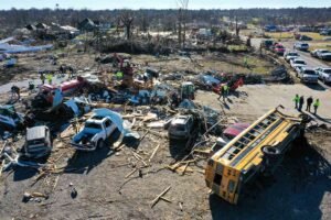 Tornado damage in Georgia and Alabama
