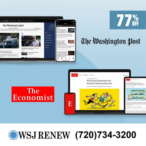 Washington Post and The Economist Digital Subscription 3-Year