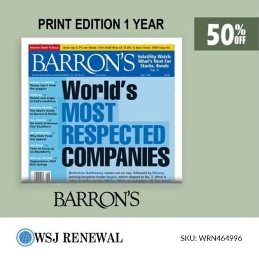 The Barron’s Newspaper SKU WRN464996