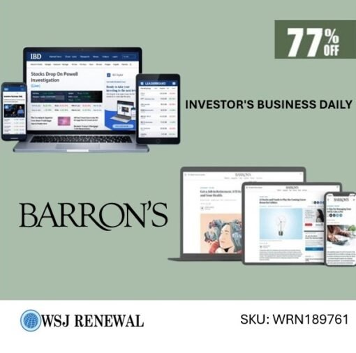 1-Year Digital Subscription Investor’s Business Daily and Barron’s | 77% OFF