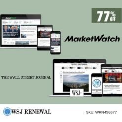 MarketWatch and The WSJ Digital Subscription (1-Year) | 77% OFF