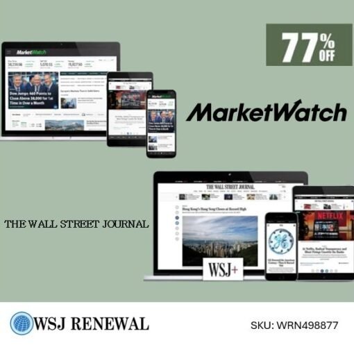 MarketWatch and The WSJ Digital Subscription (1-Year) | 77% OFF