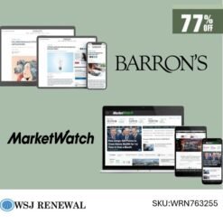MarketWatch and Barron’s Digital Subscription (1-Year) | 77% OFF